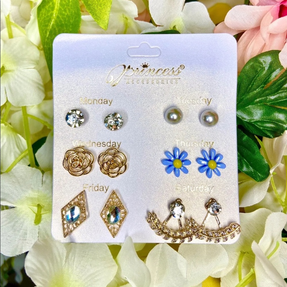 6 pairs of Earrings
